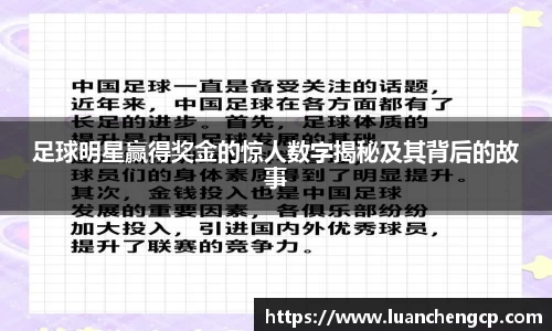 足球明星赢得奖金的惊人数字揭秘及其背后的故事